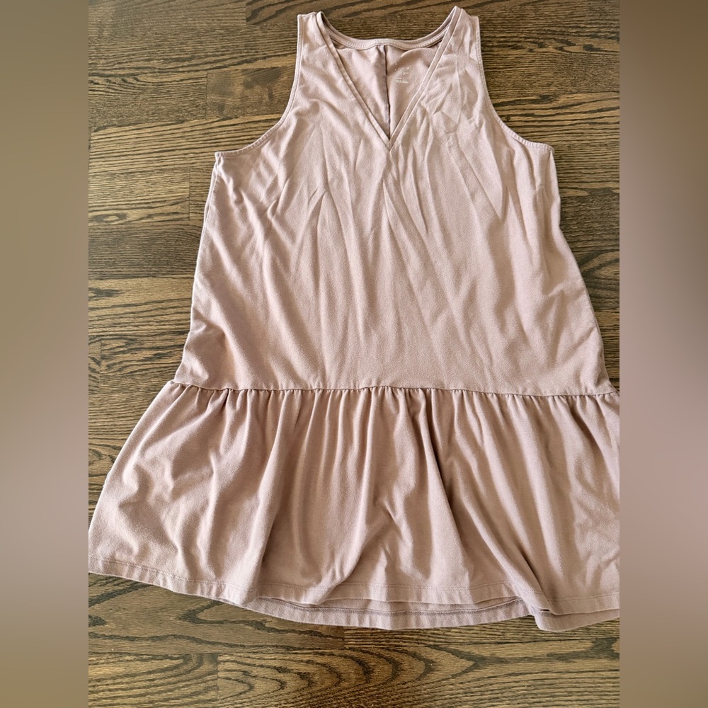 a new day Mauve Sleeveless V-Neck Drop-Waist Mini Dress - Picture 2 of 3